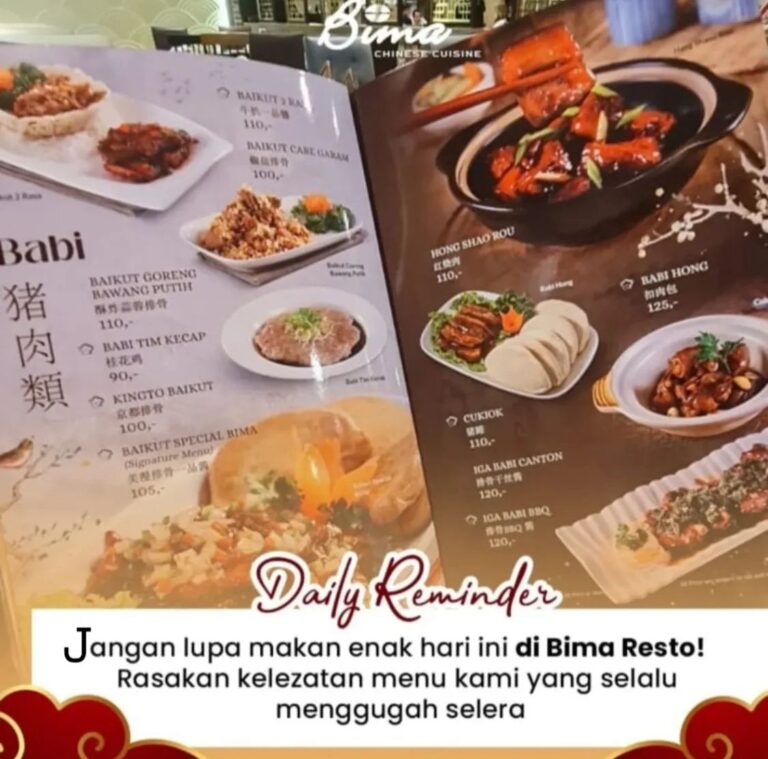 Daily Reminder: Jangan Lupa Makan Enak! Menu Baru Bima Restaurant Siap ...