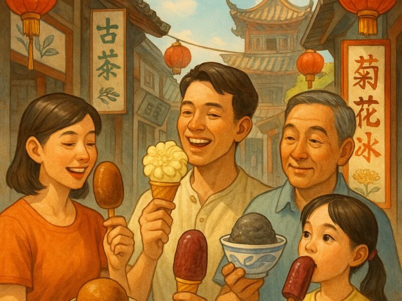 Lawan Cuaca Panas ala China: Es Krim dengan Rasa-Rasa Tradisional