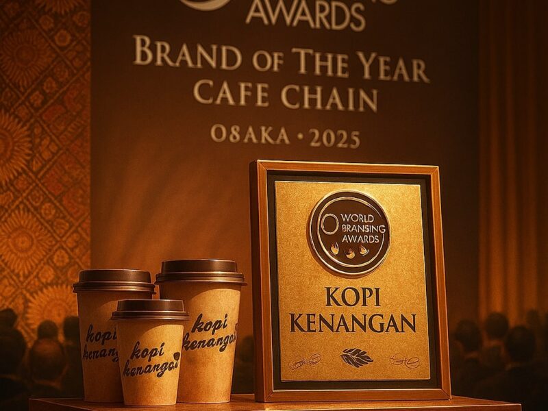 Dari Gerai Lokal Mendunia: Kopi Kenangan Dinobatkan sebagai Cafe Chain Terbaik Dunia di World Branding Awards 2025 Osaka