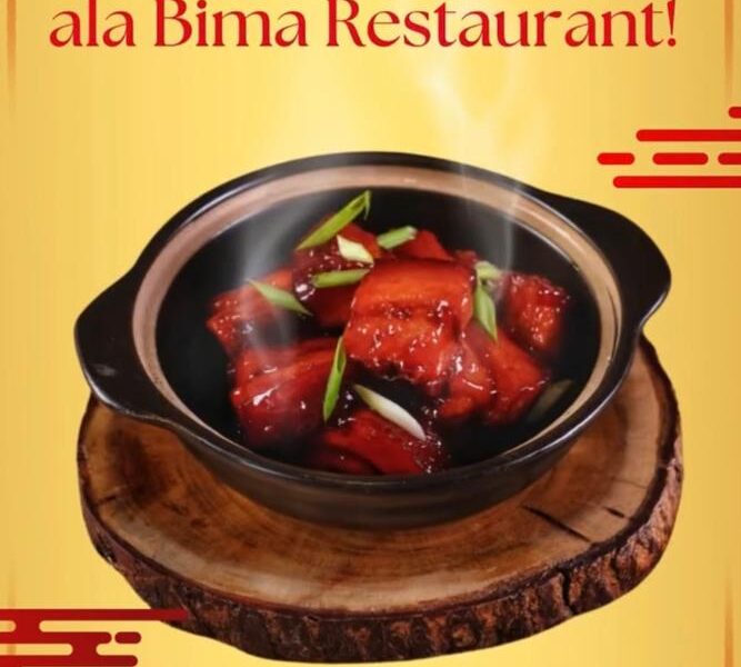 Sensasi Sancam Empuk dengan Saus Khas Menggugah Selera: Hong Shao Rou Wajib Coba di Bima Restaurant 