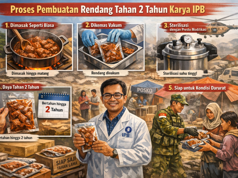 Dari Riset ke Prestasi: IPB Ciptakan Rendang Tahan 2 Tahun, Ini Rahasia Prosesnya