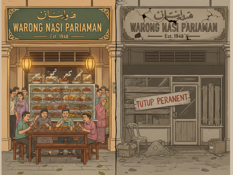 Dari Perantauan ke Legenda: Kisah Sukses Warong Nasi Pariaman, Resto Padang Tertua di Singapura yang Tutup di 2026