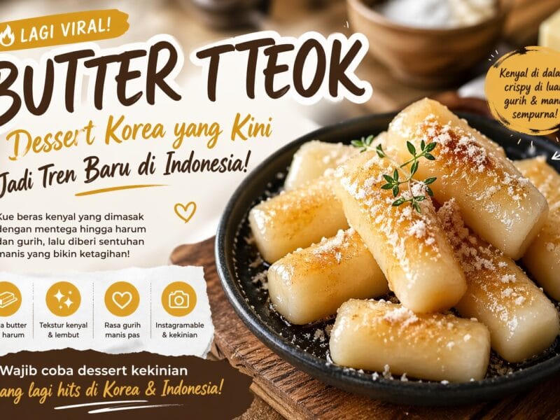 Butter Tteok Lagi Viral! Dessert Korea yang Kini Jadi Tren Baru di Indonesia