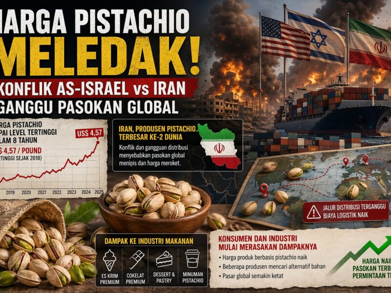 Harga Pistachio Meledak! Konflik AS-Israel vs Iran Ganggu Pasokan Global