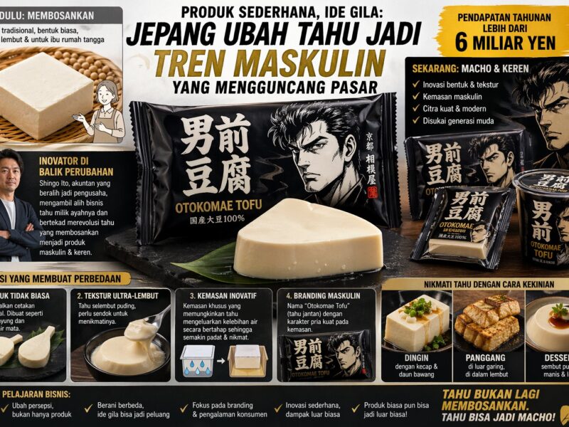 Produk Sederhana, Ide Gila: Jepang Ubah Tahu Jadi Tren Maskulin yang Mengguncang Pasar