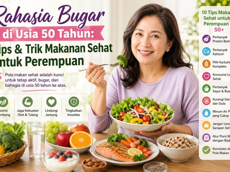 Rahasia Bugar di Usia 50 Tahun: Tips & Trik Makanan Sehat untuk Perempuan