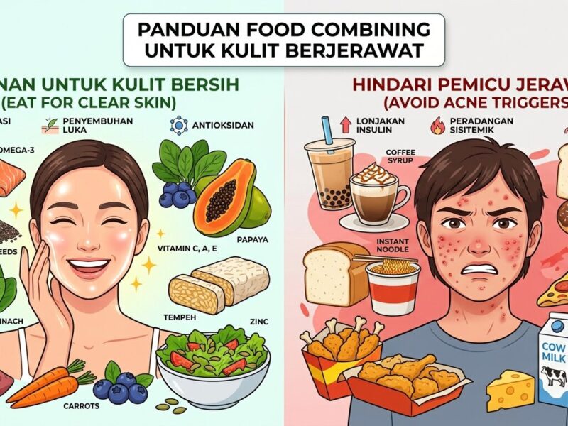 Panduan Food Combining untuk Kulit Berjerawat: Apa yang Harus Dimakan dan Dihindari?