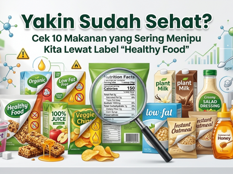Yakin Sudah Sehat? Cek 10 Makanan yang Sering Menipu Kita Lewat Label “Healthy Food”
